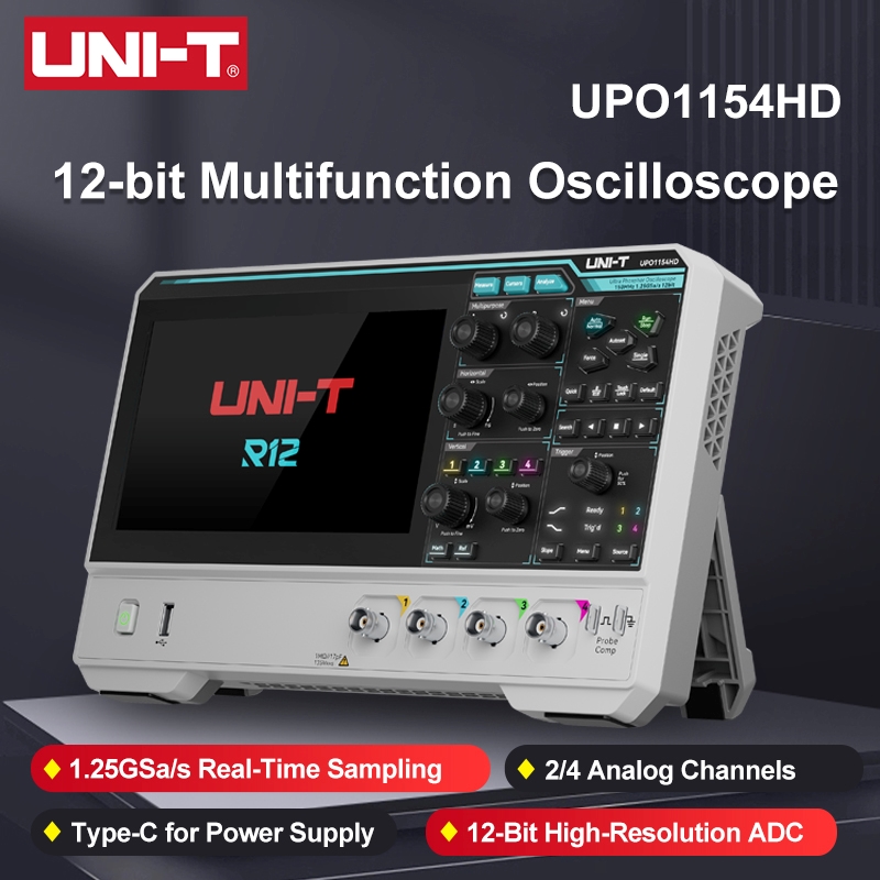 Signal Generator Spectrum Analyzer - UNI-T UPO1154HD UPO1082HD Oszilloskop Hochauflösendes Berührbares