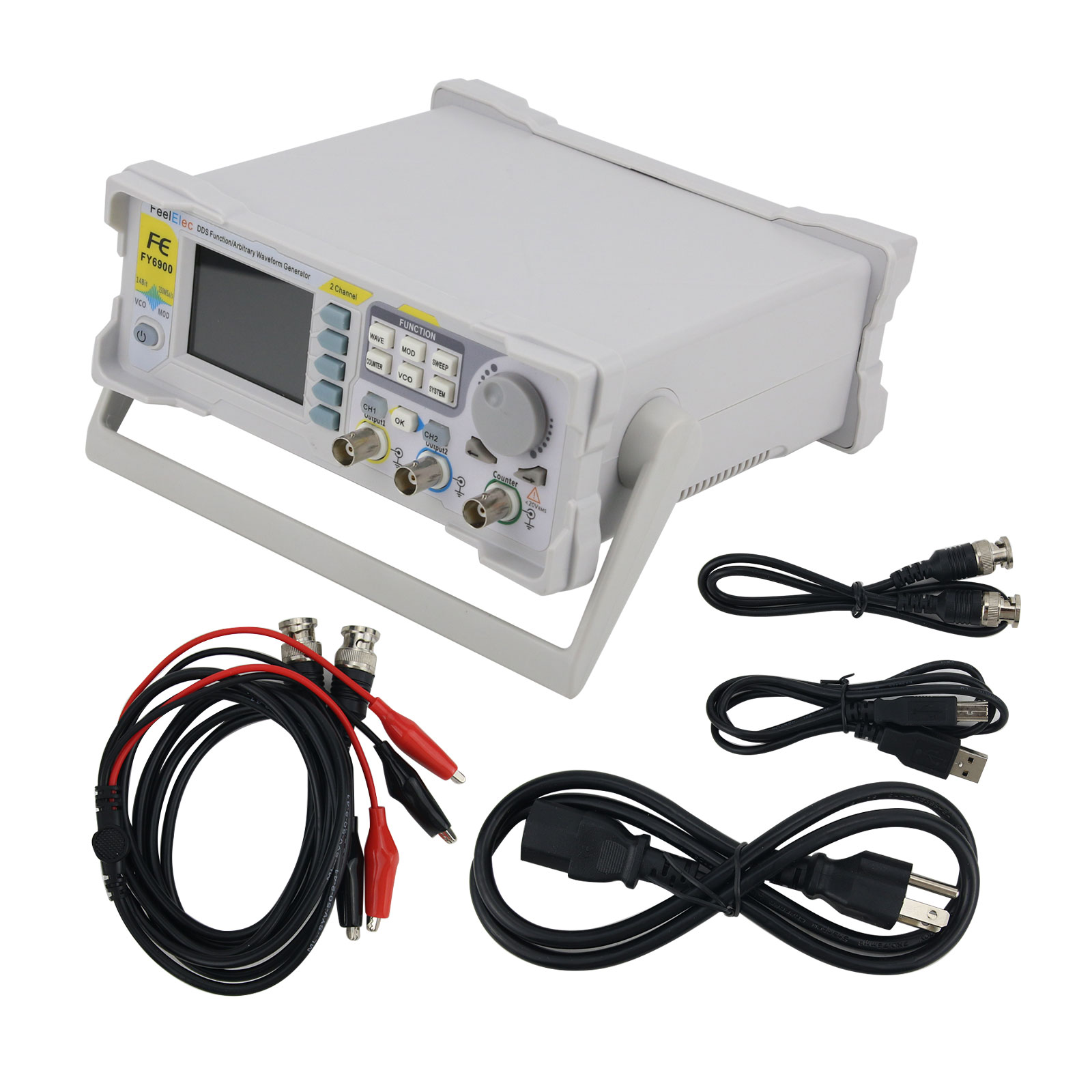 FY6900-50M 50MHz 2-Kanal-Funkt – Function Arbitrary Waveform Generator Bewertung und Preis