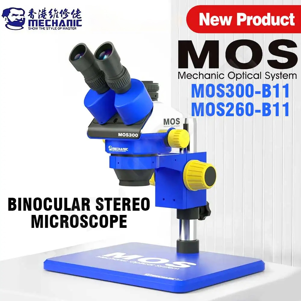 MECHANIKER MOS260-B11/MOS300-B – Stereo Trinocular Microscope Pcb Bewertung und Preis