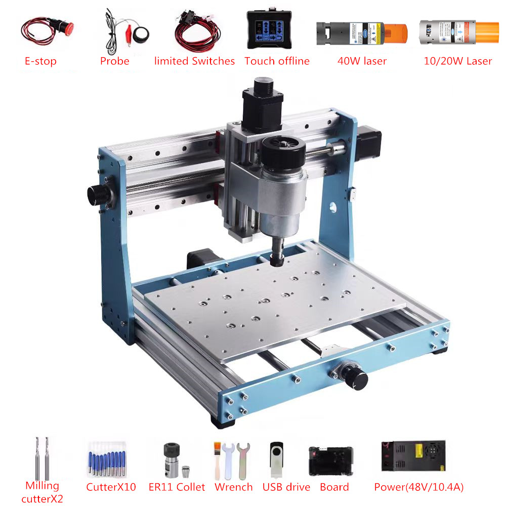 Vollmetall-Mini-CNC-Fräser 302 – Mini Laser Engraver Cnc Router Bewertung und Preis
