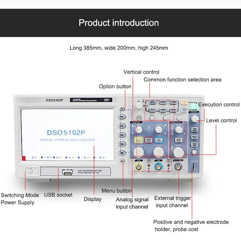 Kostenloser Versand Hantek DSO – Digital Storage Oscilloscope 100Mhz Bewertung und Preis